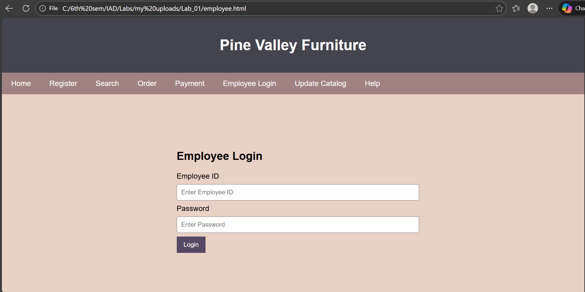 Employee Screenshot