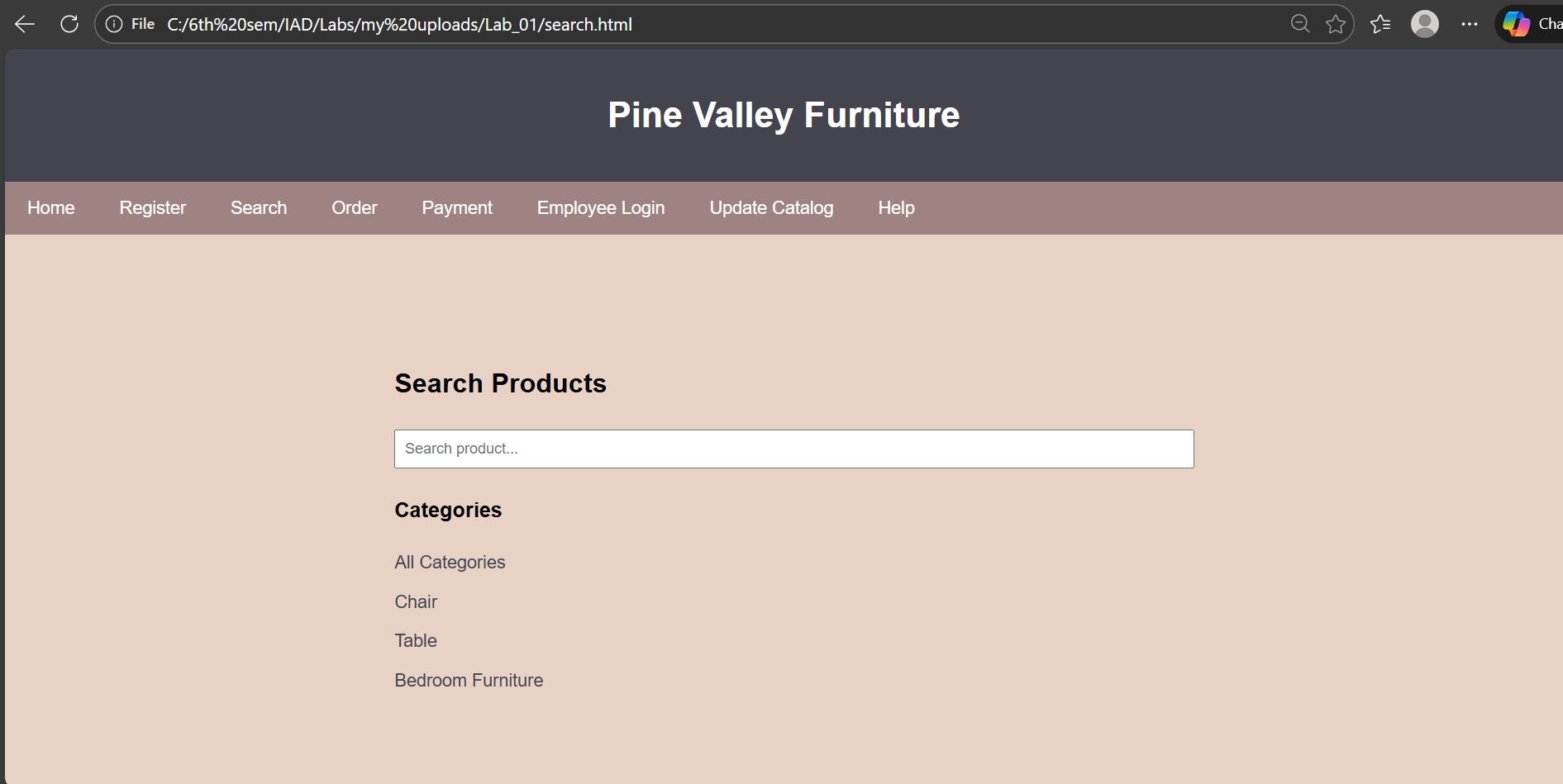 Search Screenshot